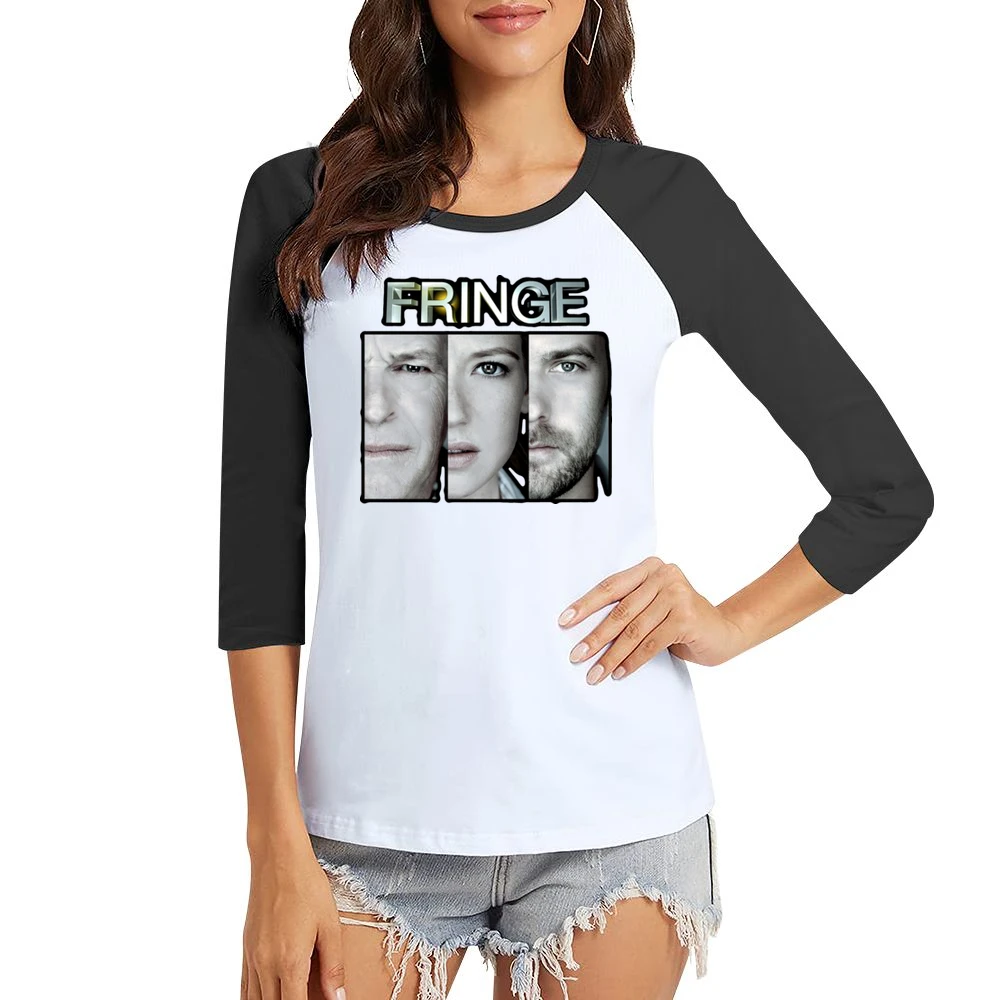 Fringe Tv Show Scfi Women Ladies 3-4 Sleeve T-Shirt