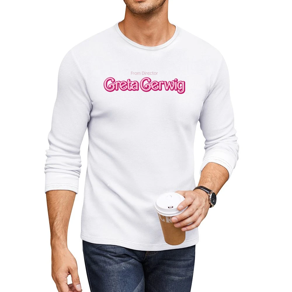 From Director Greta Gerwig As Seen On Ryan Gosling Men CrewNeck Long Sleeve T-Shirt