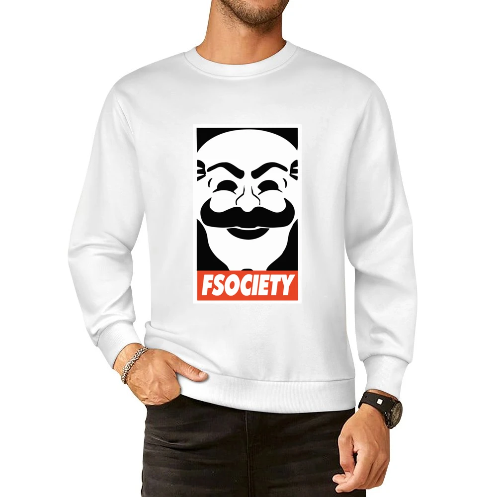 Fsociety Mr Robot Obey Style Science Fiction Tv European Size Pullover Sweater