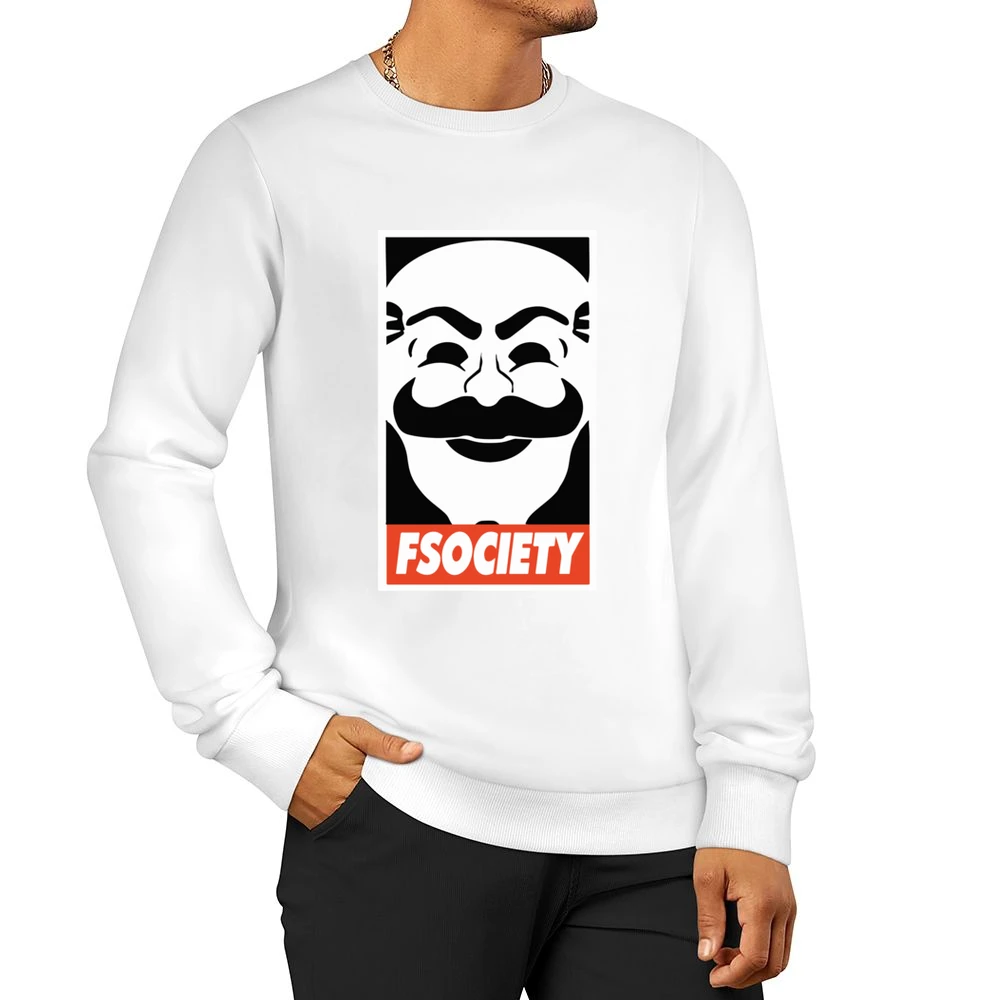 Fsociety Mr Robot Obey Style Science Fiction Tv Men Pullover Sweatshirt