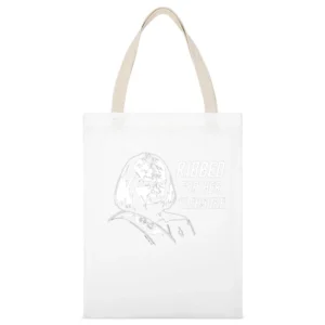 Funny star trek Klingon ribbed for her pleasure White Canvas Tote Shopping Bag