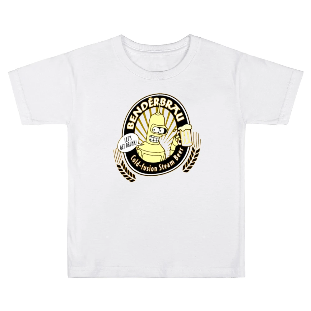 Futurama Benderbrau drink Kids Boys Girls T-Shirt
