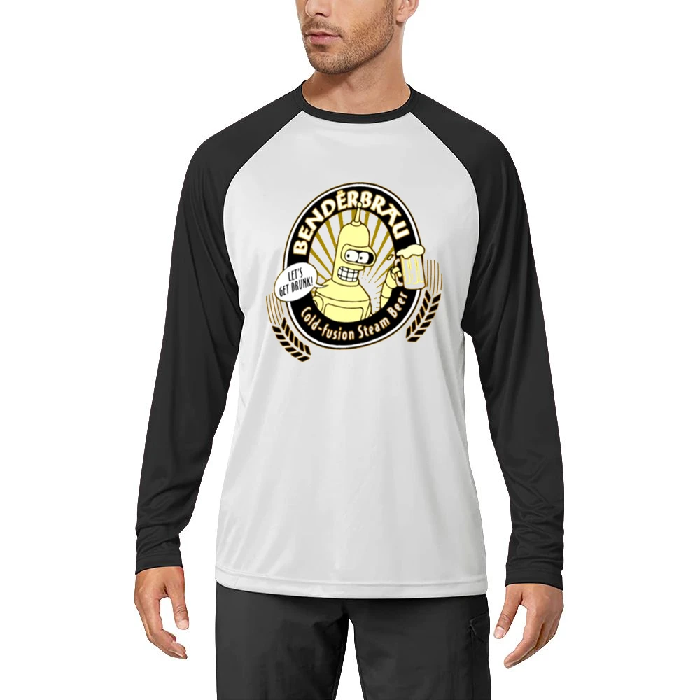Futurama Benderbrau drink Men Long Sleeve T-Shirt