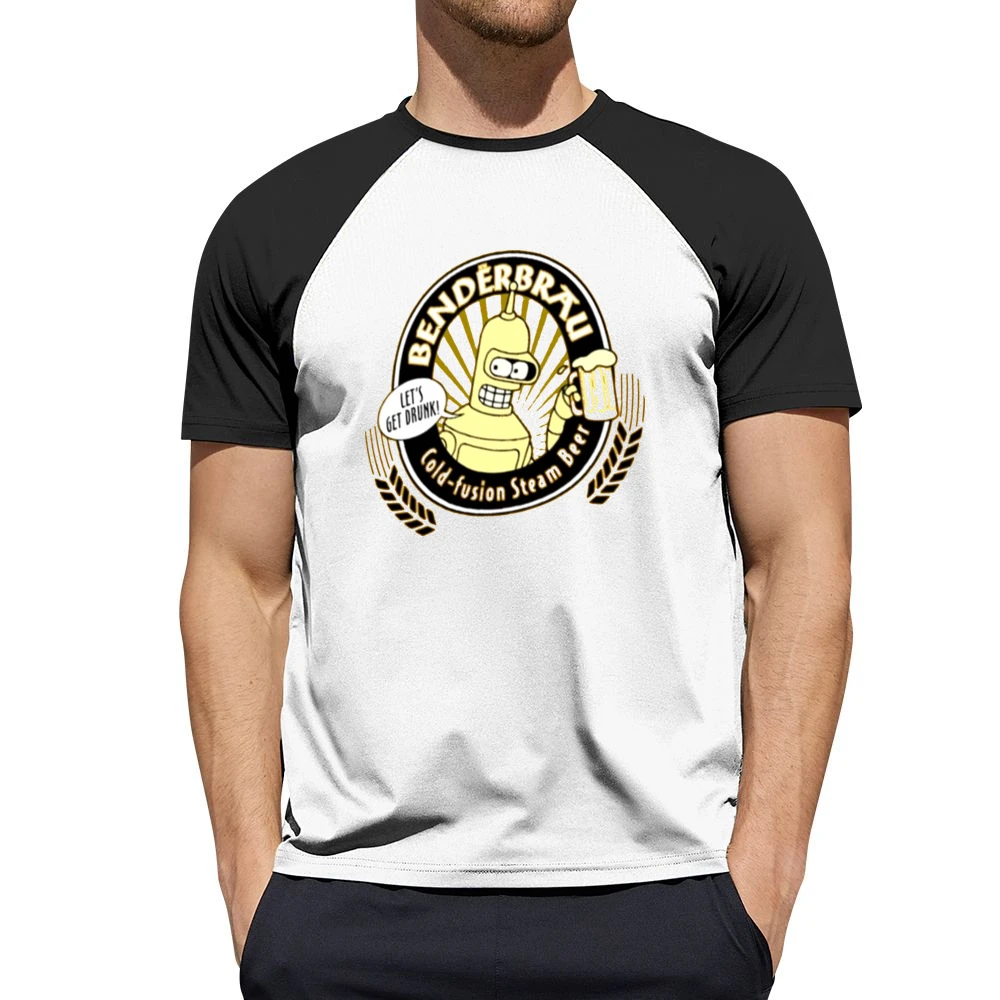 Futurama Benderbrau drink Men Short Sleeve T-Shirt