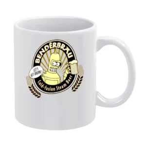 Futurama Benderbrau drink White Mug