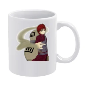 Gaara of the Sand Waterfall from Naruto Shippuden Anime Manga White Mug