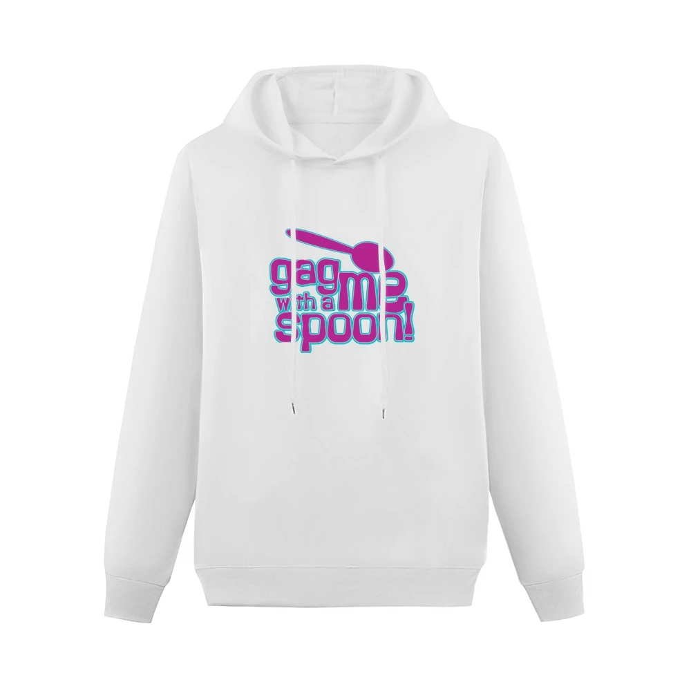 Gag Me With a Spoon Funny Retro 80s Joke Men Hoodie Without Pocket