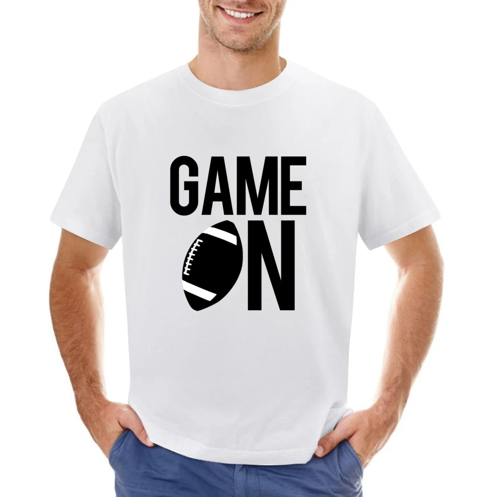 Game On Fun Football Game Day Graphic Fan Tee Shirt Asian Size Men T-Shirt