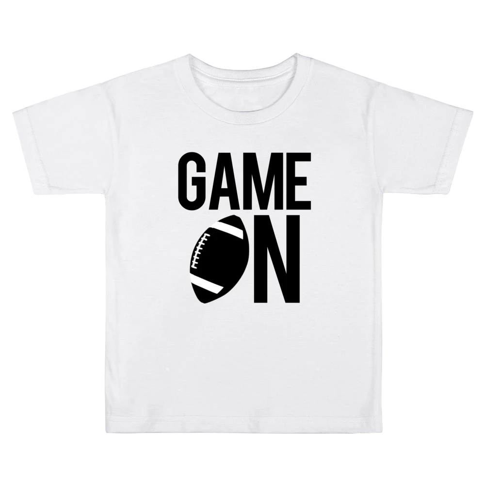 Game On Fun Football Game Day Graphic Fan Tee Shirt Kids Boys Girls T-Shirt