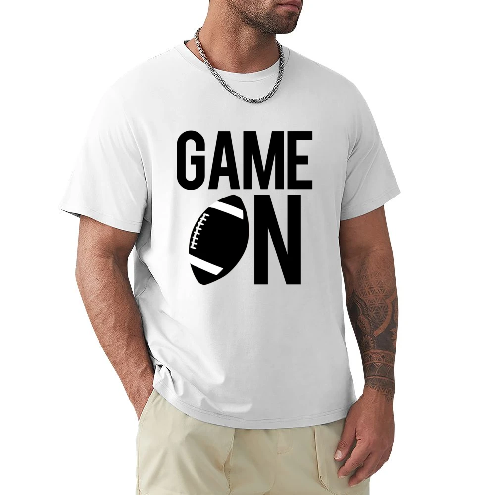 Game On Fun Football Game Day Graphic Fan Tee Shirt Premium Men T-shirt