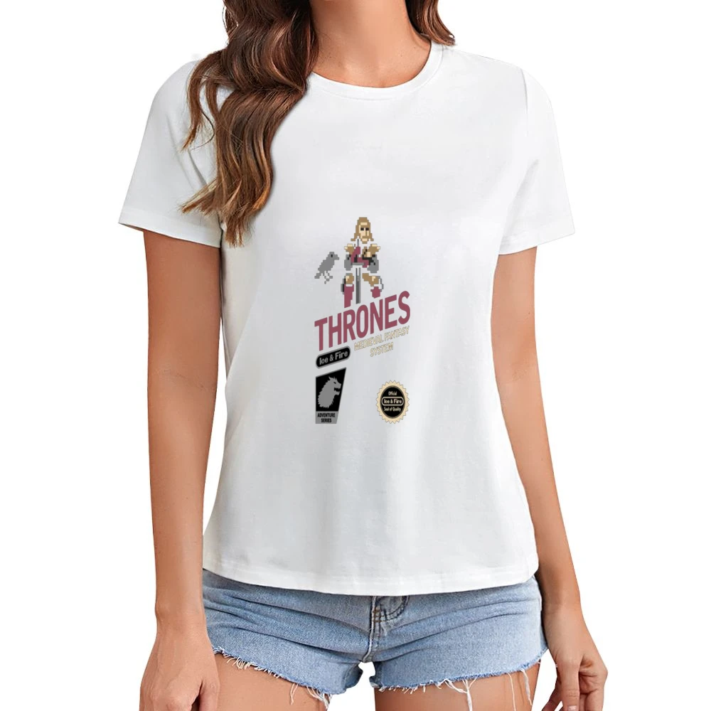 Game of Thrones Fire and Ice Tshirt Asian Size Women Ladies T-shirt