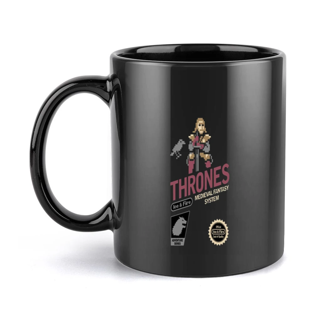 Game of Thrones Fire and Ice Tshirt Black Mug