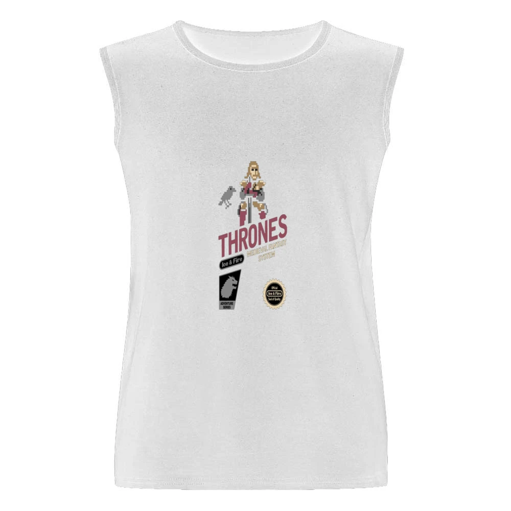Game of Thrones Fire and Ice Tshirt Men Sleeveless T-Shirt