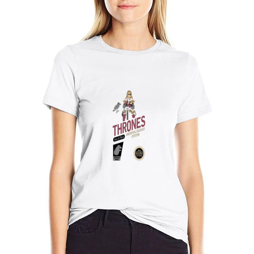 Game of Thrones Fire and Ice Tshirt US Size Women Ladies T-shirt