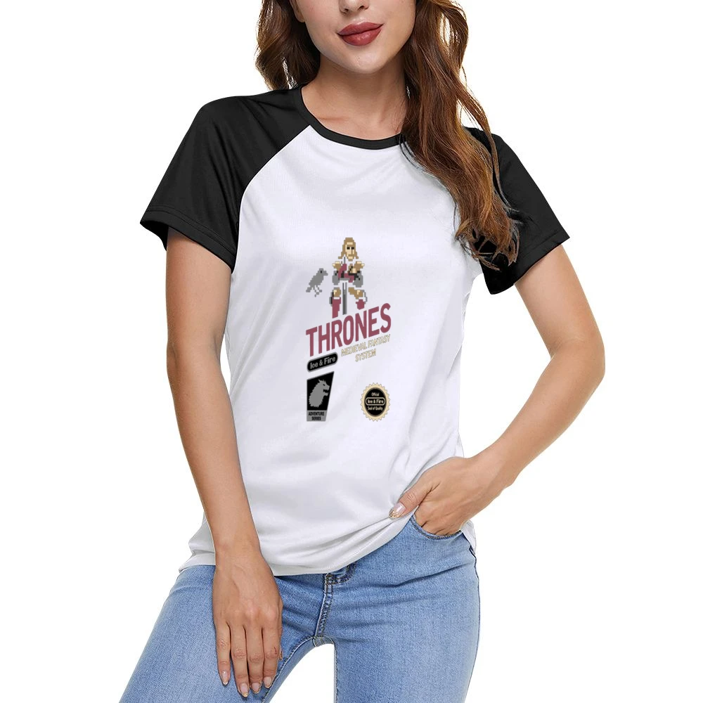 Game of Thrones Fire and Ice Tshirt Women Ladies Short Sleeve T-Shirt
