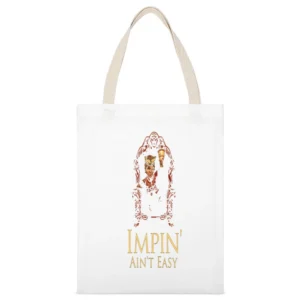 Game of Thrones Impin Ain't Easy Tshirt White Canvas Tote Shopping Bag