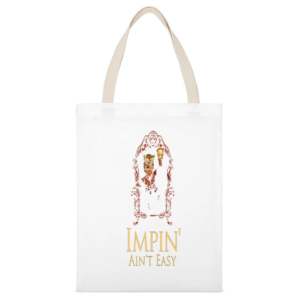 Game of Thrones Impin Ain't Easy Tshirt White Canvas Tote Shopping Bag