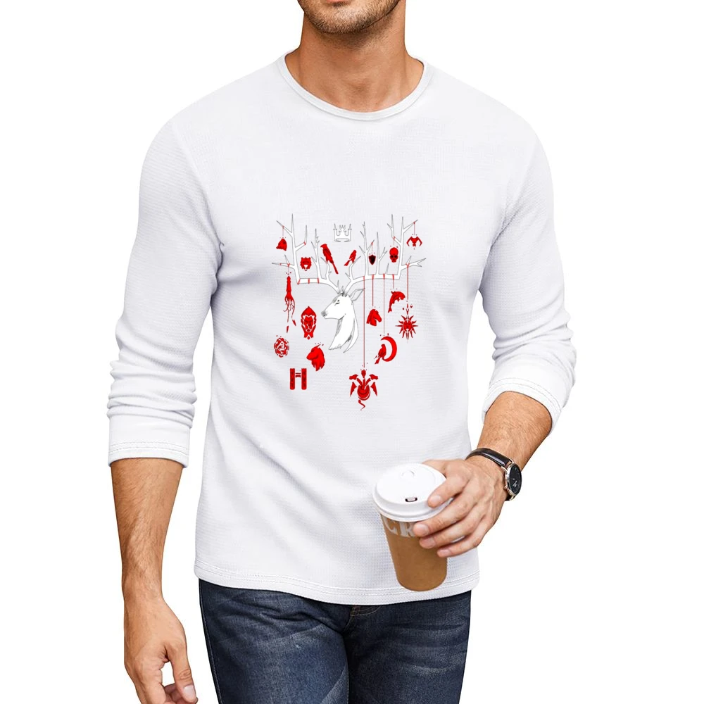 Game of Thrones Tshirt Men CrewNeck Long Sleeve T-Shirt