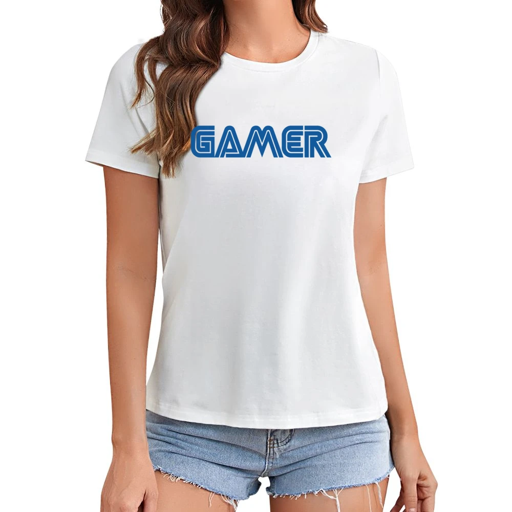 Gamer Fun Nintendo Geek Nerd Graphic Video Game Asian Size Women Ladies T-shirt