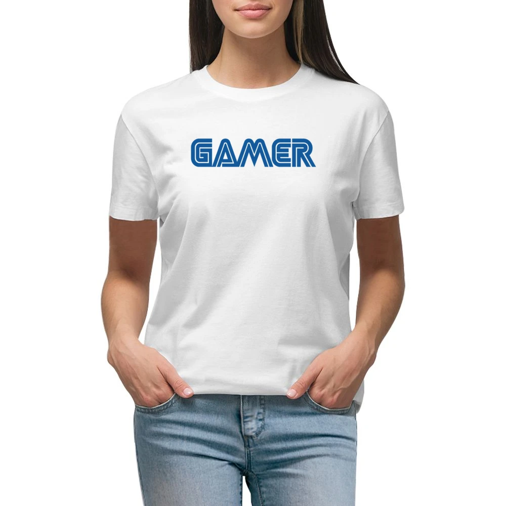 Gamer Fun Nintendo Geek Nerd Graphic Video Game Premium Women Ladies T-shirt