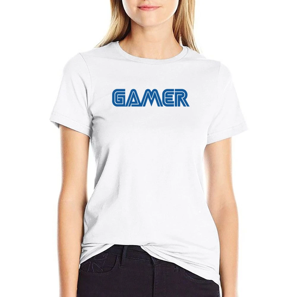 Gamer Fun Nintendo Geek Nerd Graphic Video Game US Size Women Ladies T-shirt