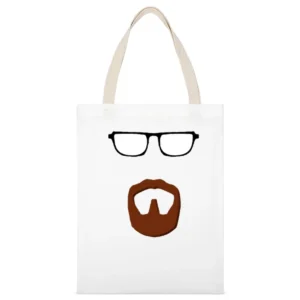 Games characters video player White Canvas Tote Shopping Bag