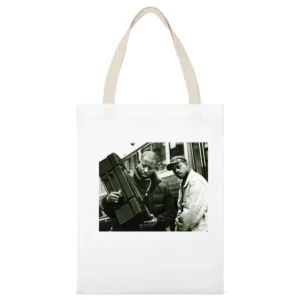 Gangstarr DJ Premiere Tshirt White Canvas Tote Shopping Bag