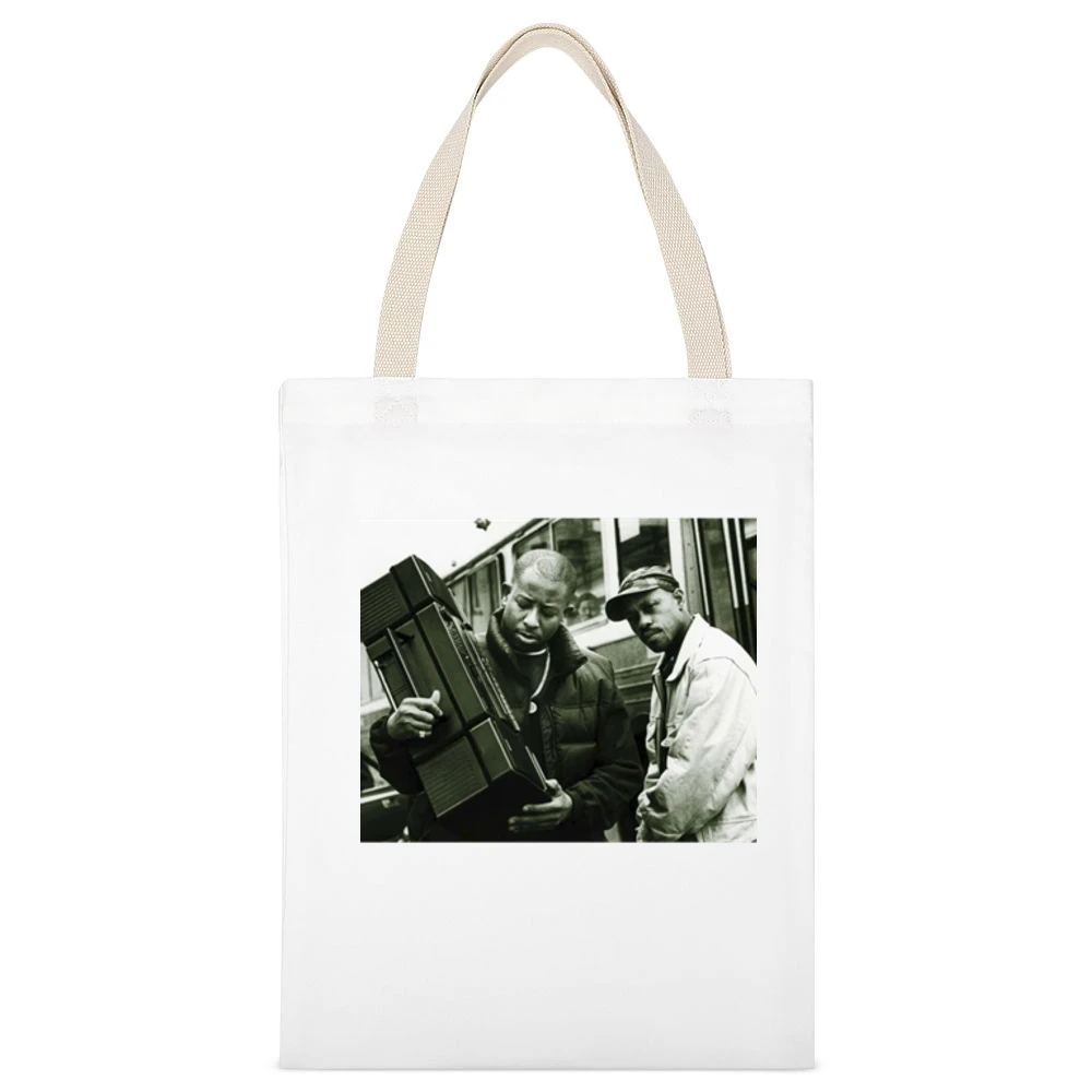 Gangstarr DJ Premiere Tshirt White Canvas Tote Shopping Bag