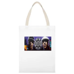 Gangstarr Memorial Wall Tshirt White Canvas Tote Shopping Bag
