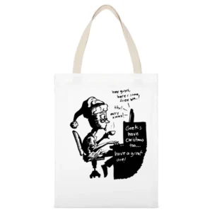 Geek have one to merry christmas White Canvas Tote Shopping Bag