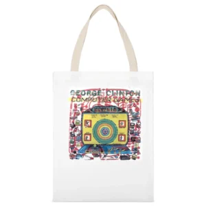 General Caine Ii Get Down Attack Album Cover Distressed Image White Canvas Tote Shopping Bag