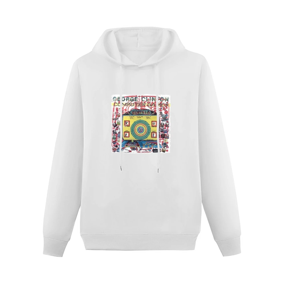 George Clinton Computer Games Album Cover Distressed Image Men Hoodie Without Pocket