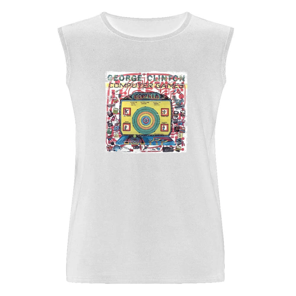 George Clinton Computer Games Album Cover Distressed Image Men Sleeveless T-Shirt