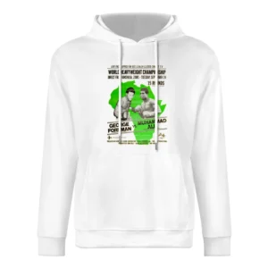 George Foreman Vs Muhammad Ali Zaire fight poster European Size Men Hoodie