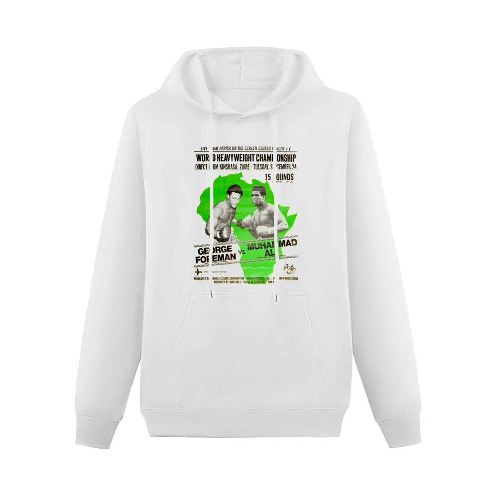 George Foreman Vs Muhammad Ali Zaire fight poster Men Hoodie With Pocket