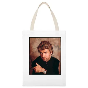 George Michael RIP music shirt White Canvas Tote Shopping Bag
