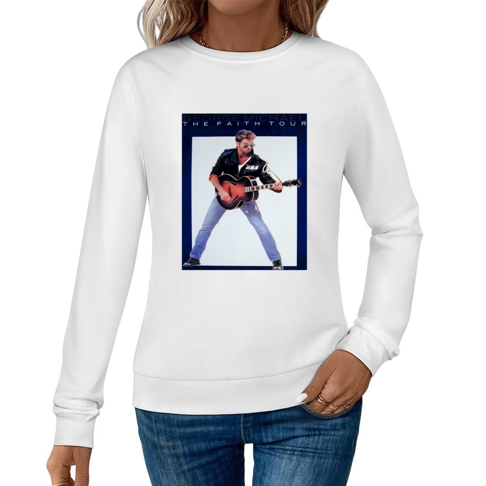 George Micheals Faith Tour Tee Women Pullover Sweatshirt