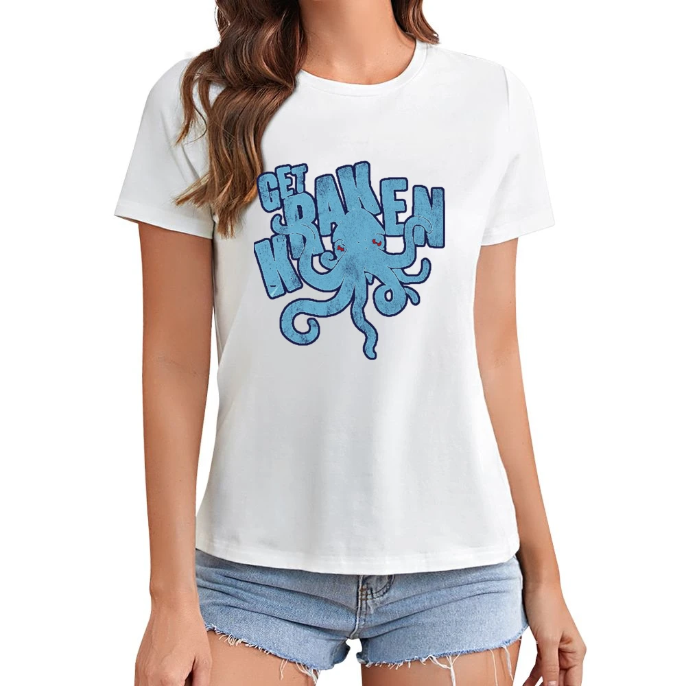 Get Kraken Seattle Hockey Fan Asian Size Women Ladies T-shirt
