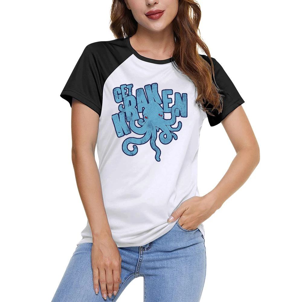 Get Kraken Seattle Hockey Fan Women Ladies Short Sleeve T-Shirt