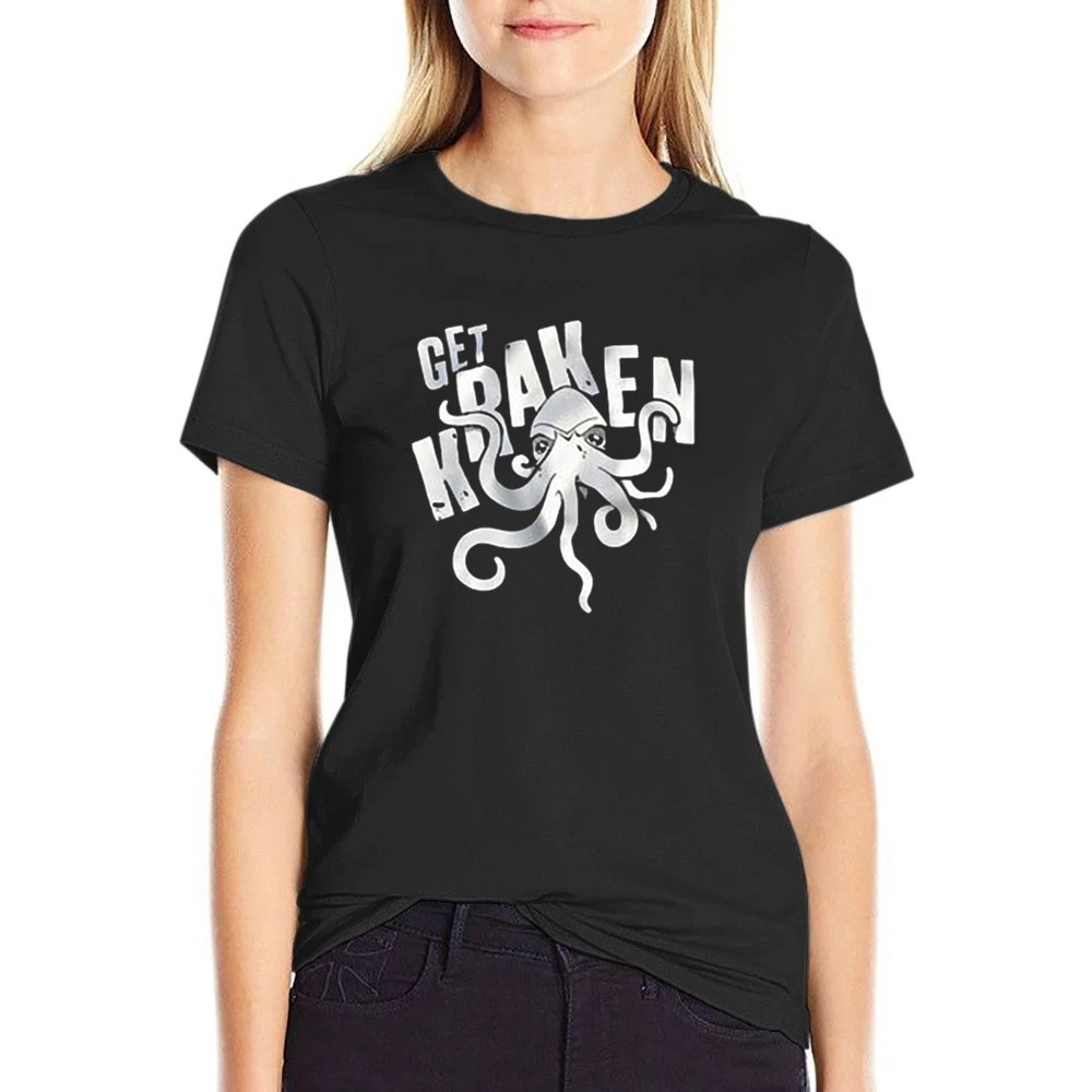Get Kraken Seattle Hockey US Size Women Ladies T-shirt