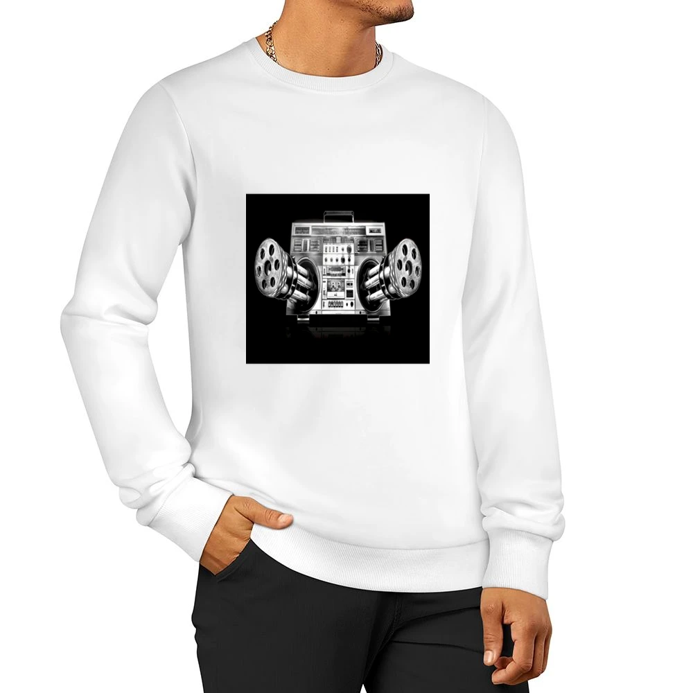 Ghetto Blaster Tshirt Men Pullover Sweatshirt