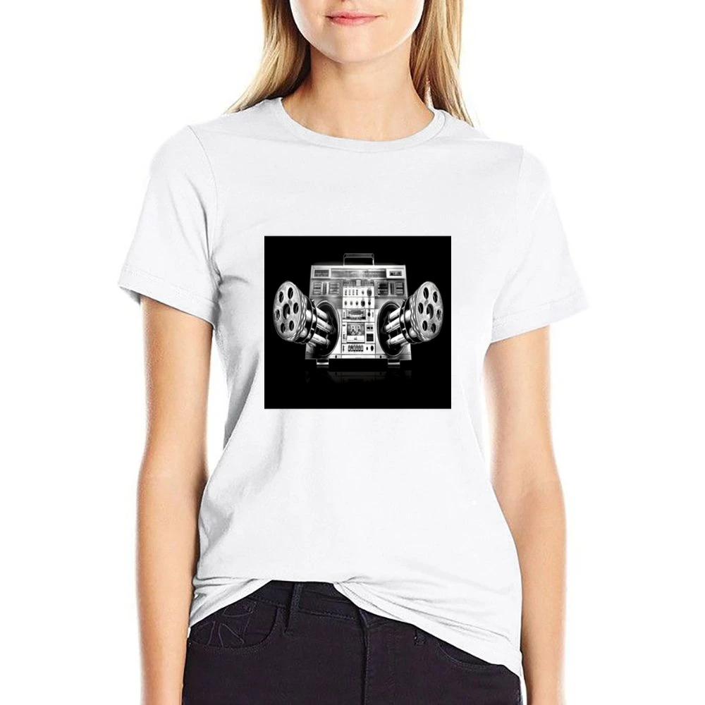 Ghetto Blaster Tshirt US Size Women Ladies T-shirt