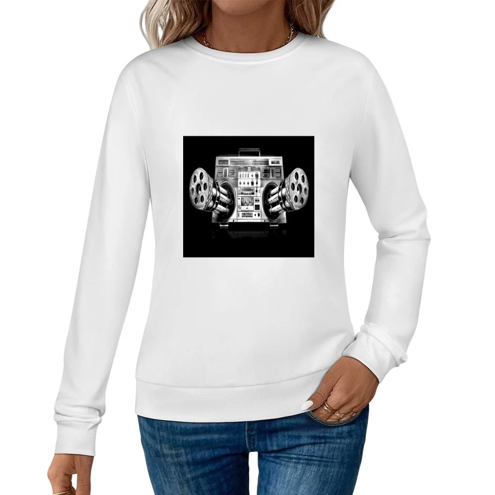Ghetto Blaster Tshirt Women Pullover Sweatshirt