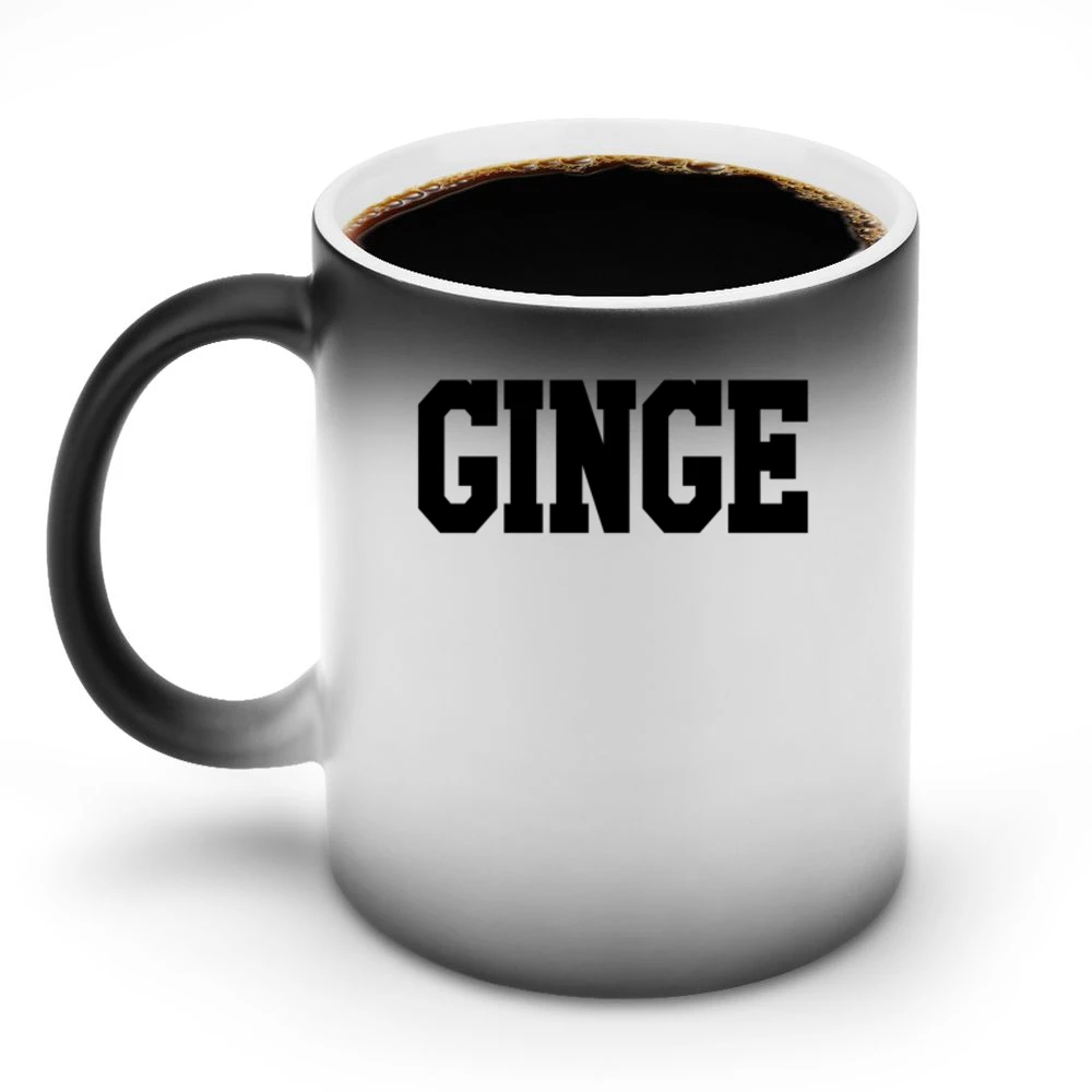 Ginge Fun Red Head Ginger And Proud Funny Graphic V Neck Hoodi Discoloration Mug