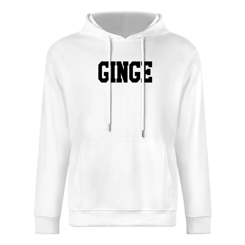 Ginge Fun Red Head Ginger And Proud Funny Graphic V Neck Hoodi European Size Men Hoodie