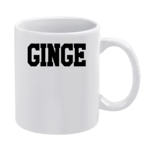 Ginge Fun Red Head Ginger And Proud Funny Graphic V Neck Hoodi White Mug