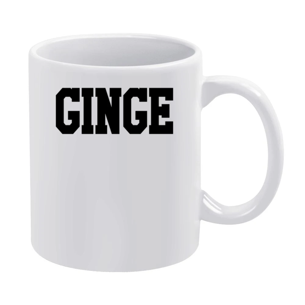 Ginge Fun Red Head Ginger And Proud Funny Graphic V Neck Hoodi White Mug