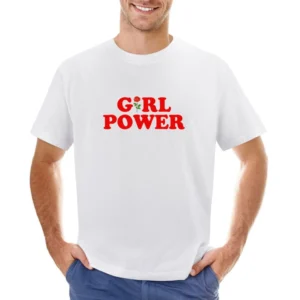 Girl Power Rose Fun Popular Retro Graphic Blogger Asian Size Men T-Shirt