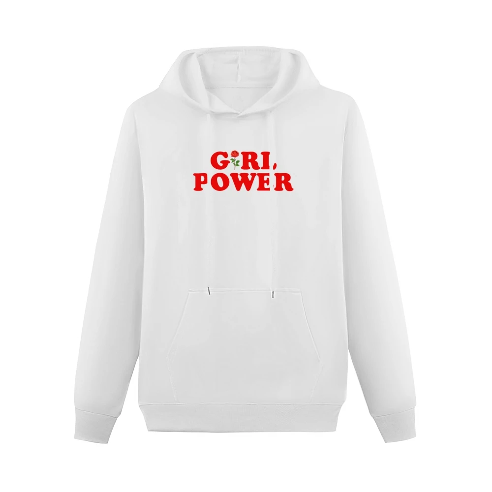 Girl Power Rose Fun Popular Retro Graphic Blogger Men Hoodie With Pocket