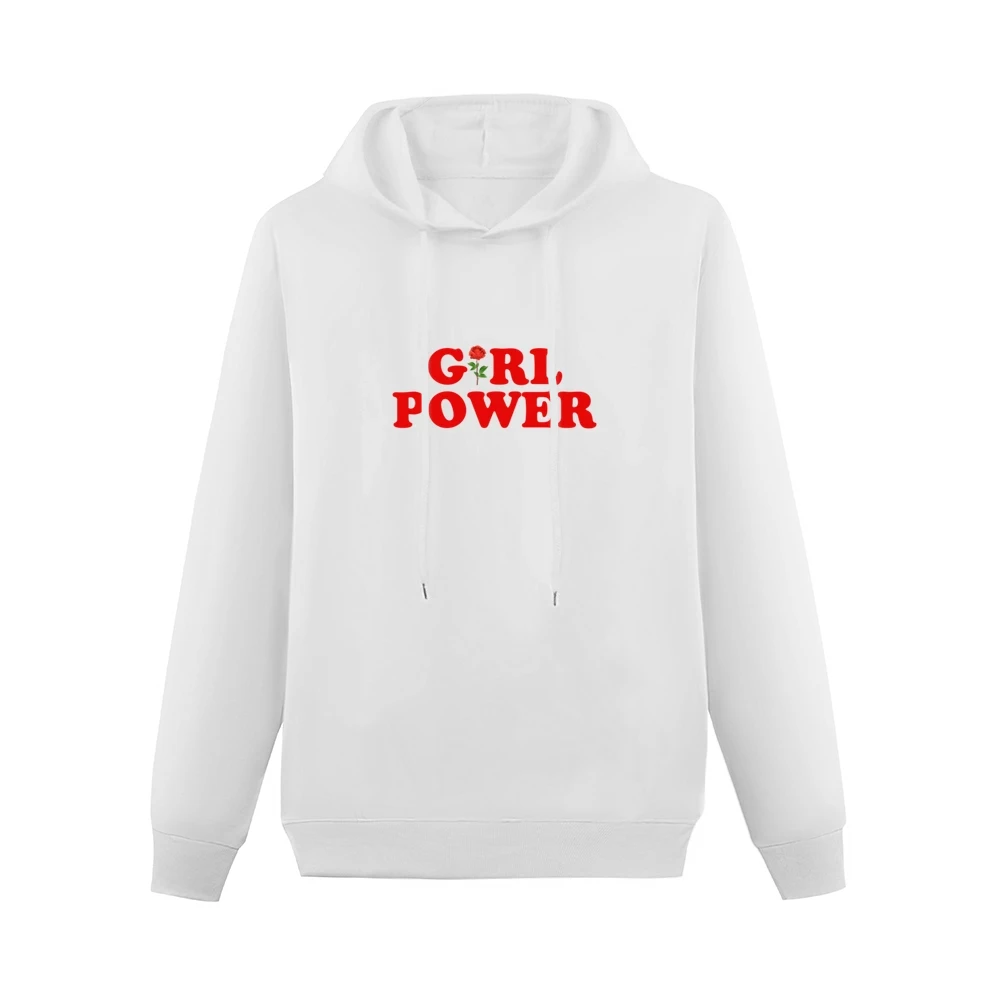 Girl Power Rose Fun Popular Retro Graphic Blogger Men Hoodie Without Pocket